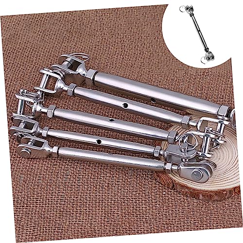 PartyKindom 2pcs Tensores de Acero Inoxidable para Cables, tipo Quijada, para Tensión de Cables y Cuerdas, Diseño de Acabado Suave para Uso Profesional miniatura 4