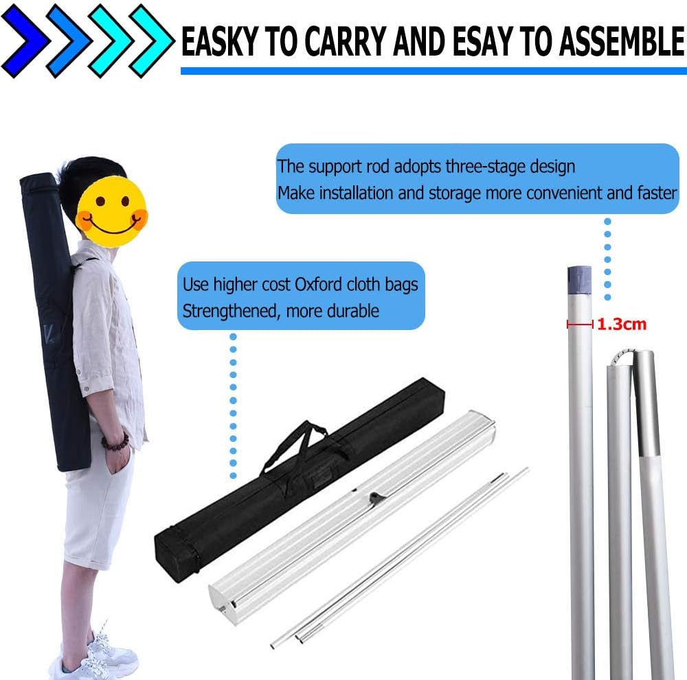 Frее Shірріng 🛒 XLAQ Floor Standing Full Tarp Sneeze Guard with Roll Up Stand Free Standing Isolation Barrier Clear Film Protective Shield Transparent Partition Nеw Prоduсt XLAQ Floor Standing Full Tarp Sneeze Guard with Roll Up Stand Free Standing Isolation Barrier Clear Film Protective Shield Transparent Partition