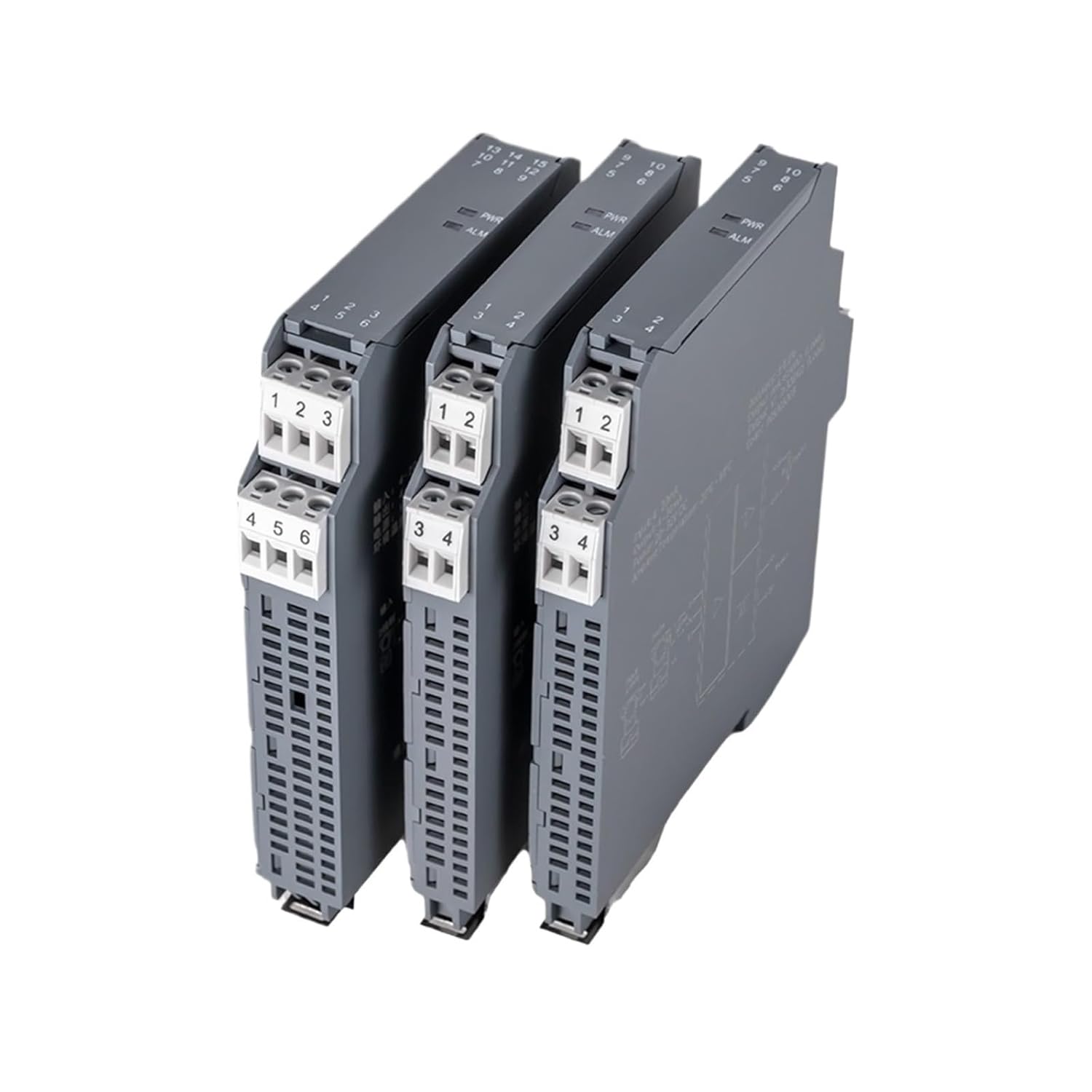 12.5MM Thin DC Signal Isolator 4-20mA 0-10V RS485 Analog Transmitter 24V Supply Current Voltage Converter(1 Input 4 outputs,0-20mA Output)