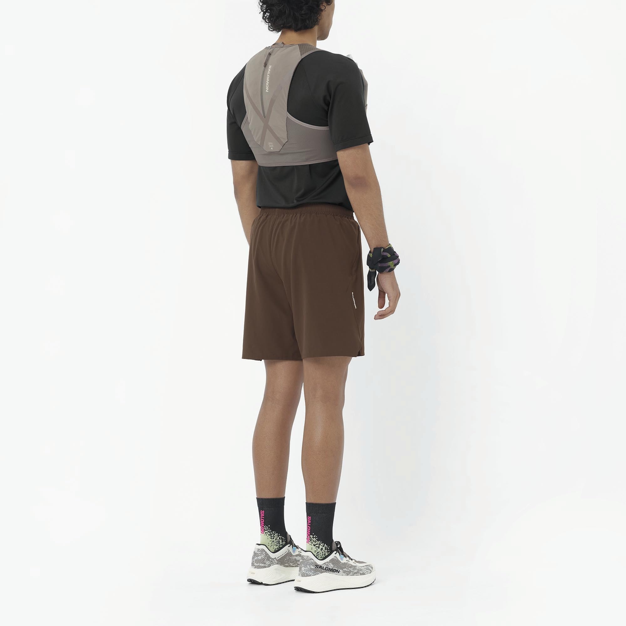 Salomon Bandana Gravel Graphic, Prestazioni Leggere e Traspiranti ad Asciugatura Rapida, Comoda Protezione Solare