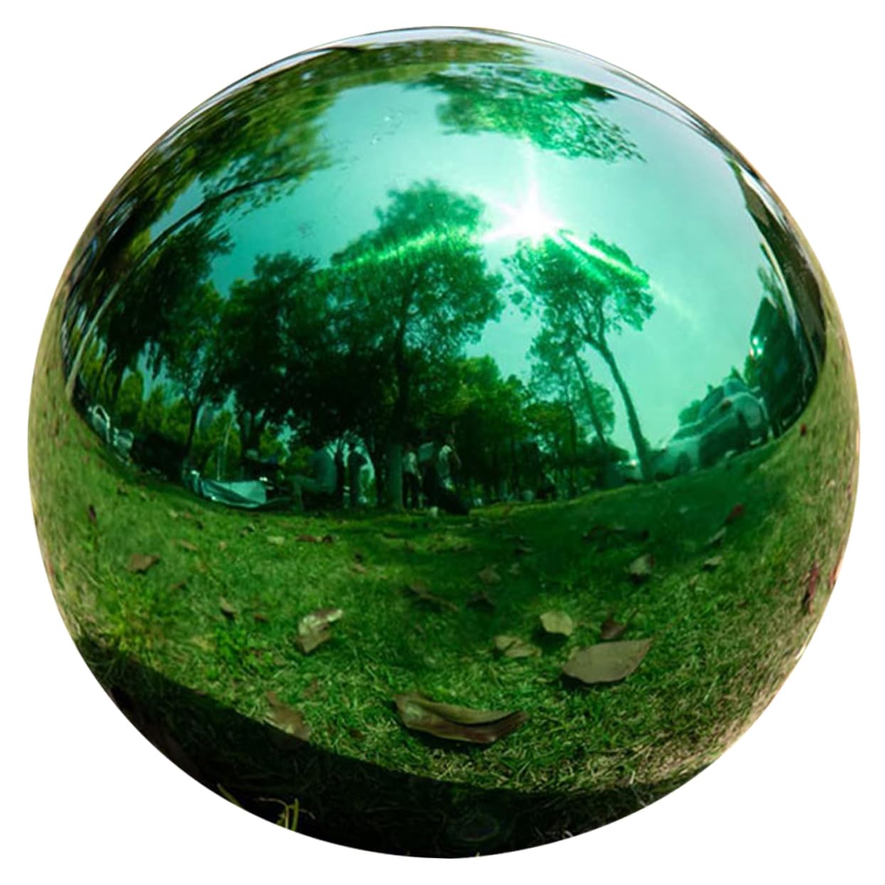 Wakauto Gazing Globe Mirror Ball Polished Stainless Steel Reflective Garden Sphere Delicate Gazing Ball for Outdoor Decor Stunning Garden Ornament Gem Finish