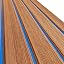 Brown with Blue Seam