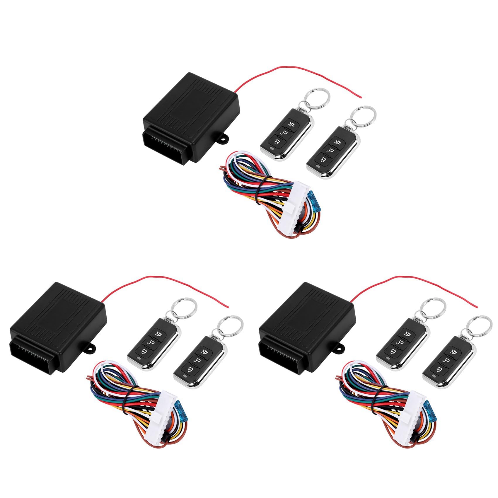 Kit de cierre centralizado universal 12V con 3 mandos para coche 8