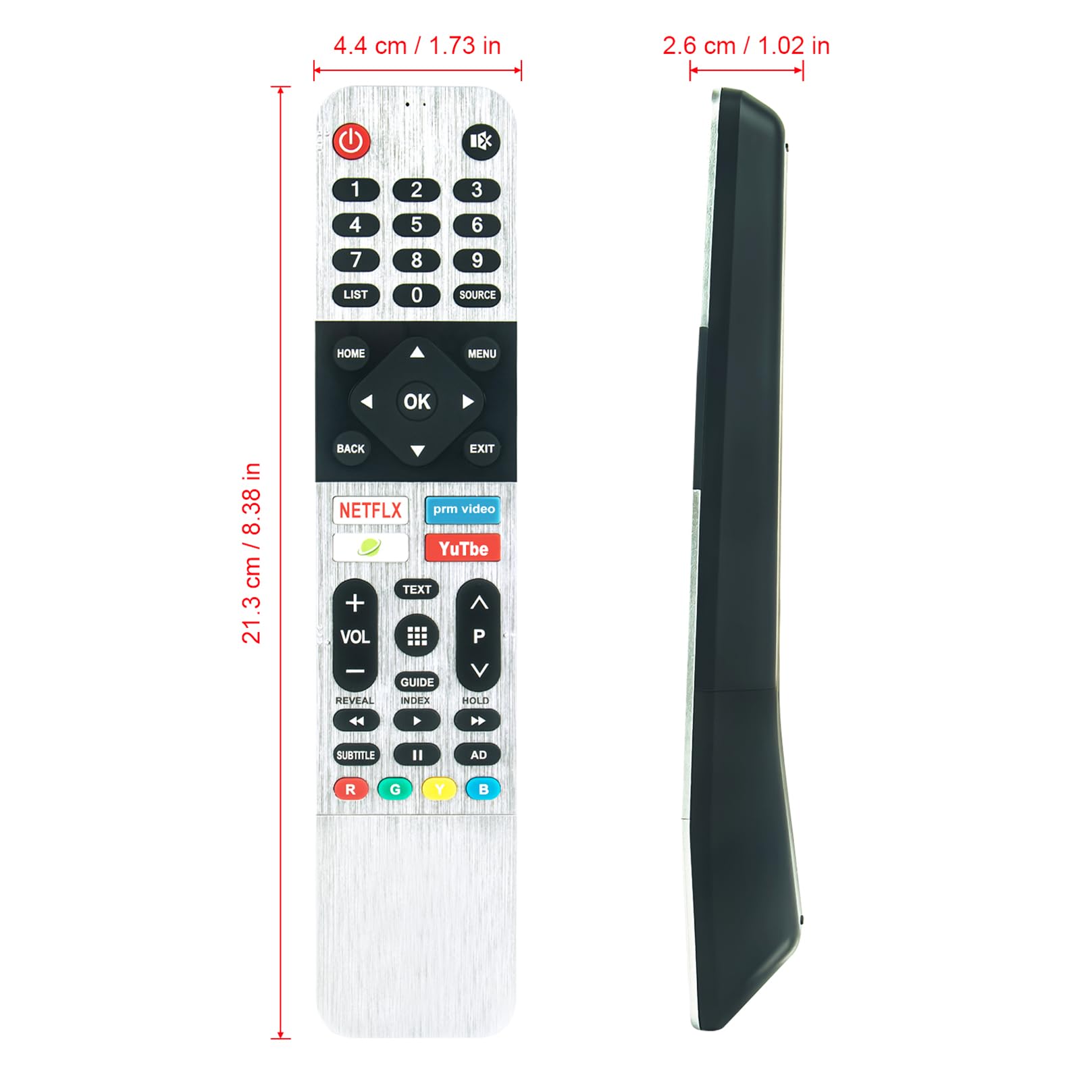 Telecomando IR di ricambio per Metz Miia TV MB50NX03 MB55NX03 32MTC6000 40MTC6100 50MUC5000 55MUC5000 32MTC6000 42MT.C6000 43MUB7000 M32E20 M32E20LED