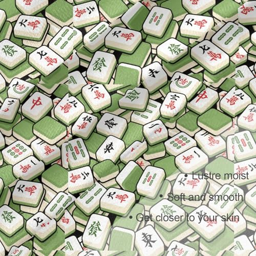 Mahjong Chinese Green Square silk head hair scarf 35 inch silk scarf warm neck scarves for women for evening bufandas para mujer elegantes3