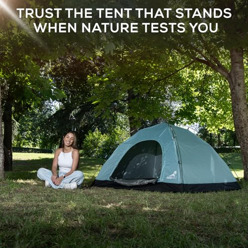 Carpa Instantánea Pop Up 4 Personas Impermeable Fácil Montaje miniatura 6