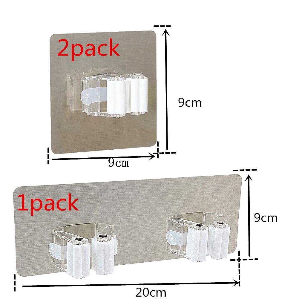 ZONGOOL Mop Bezem Houder Muur Mount Haak RVS Muur Gemonteerd