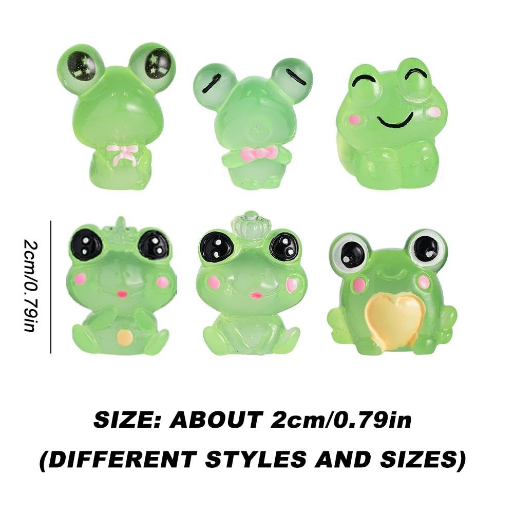 Frog Miniatures - Cute Resin Figurines for Home & Car -5