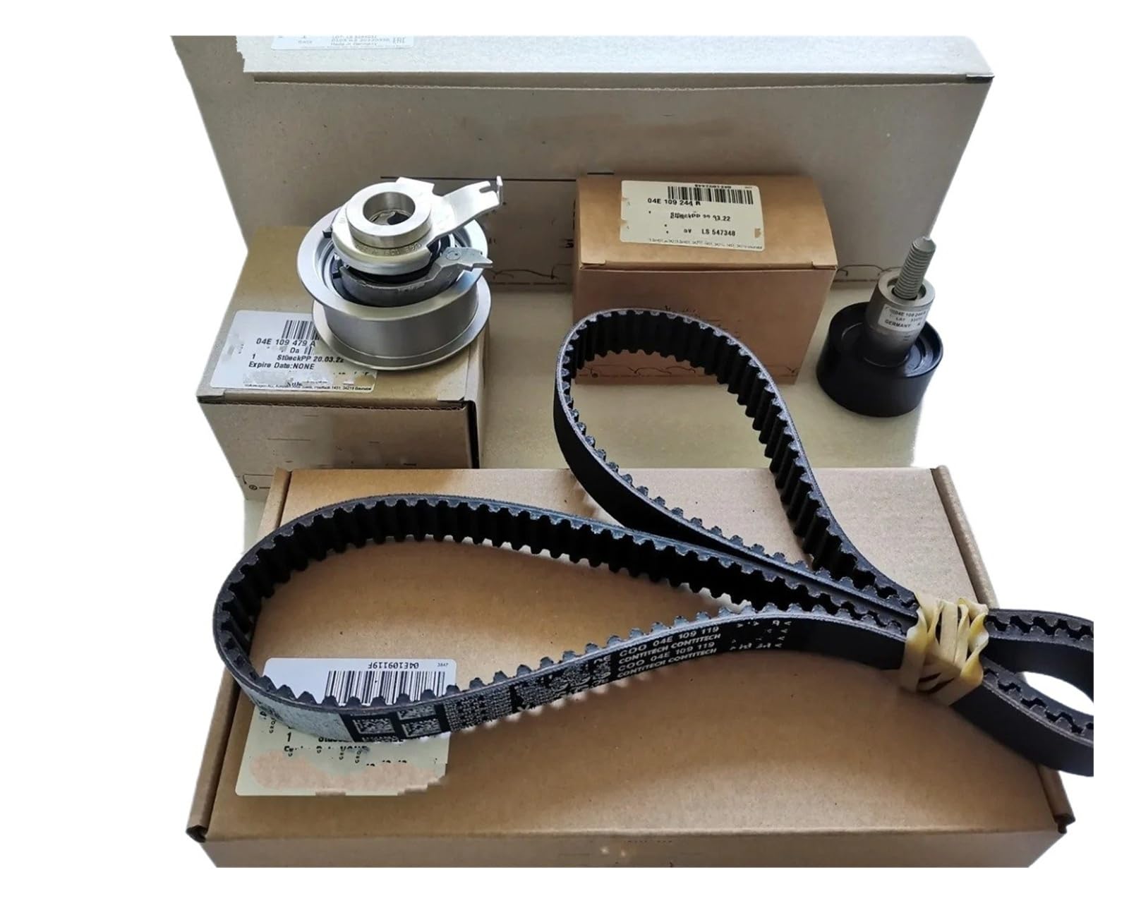 Antriebsriemen Set Motor Zahnriemen Spanner Kit 04E198119A Für VW Für Golf Für A1 Für A3 Für Skoda Für Sitz 1,2 1,4 Für T EA211 04E198119C Zahnriemen