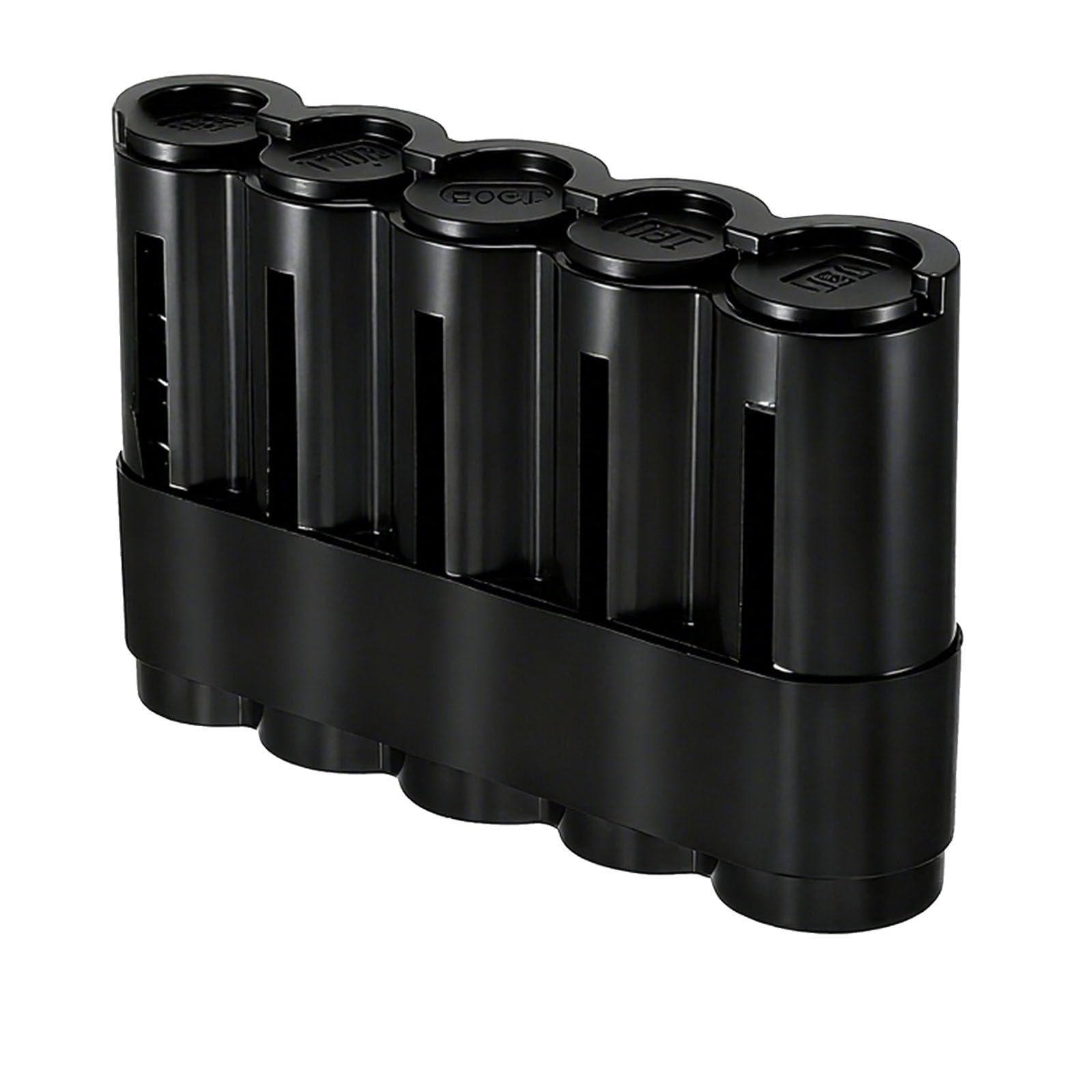 Portamonedas Euro 5 Compartimentos Organizador Monedas Plástico 2€ 1€ 50c 20c 10c Capacidad 70 Monedas 13x8,3x3,4 cm