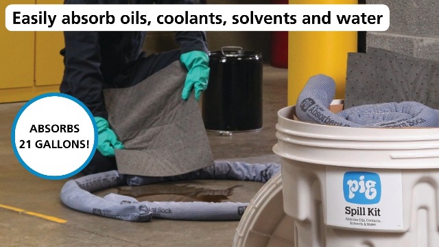 Image of PIG Spill Kit in 30 Gallon Overpack Salvage Drum - KIT236