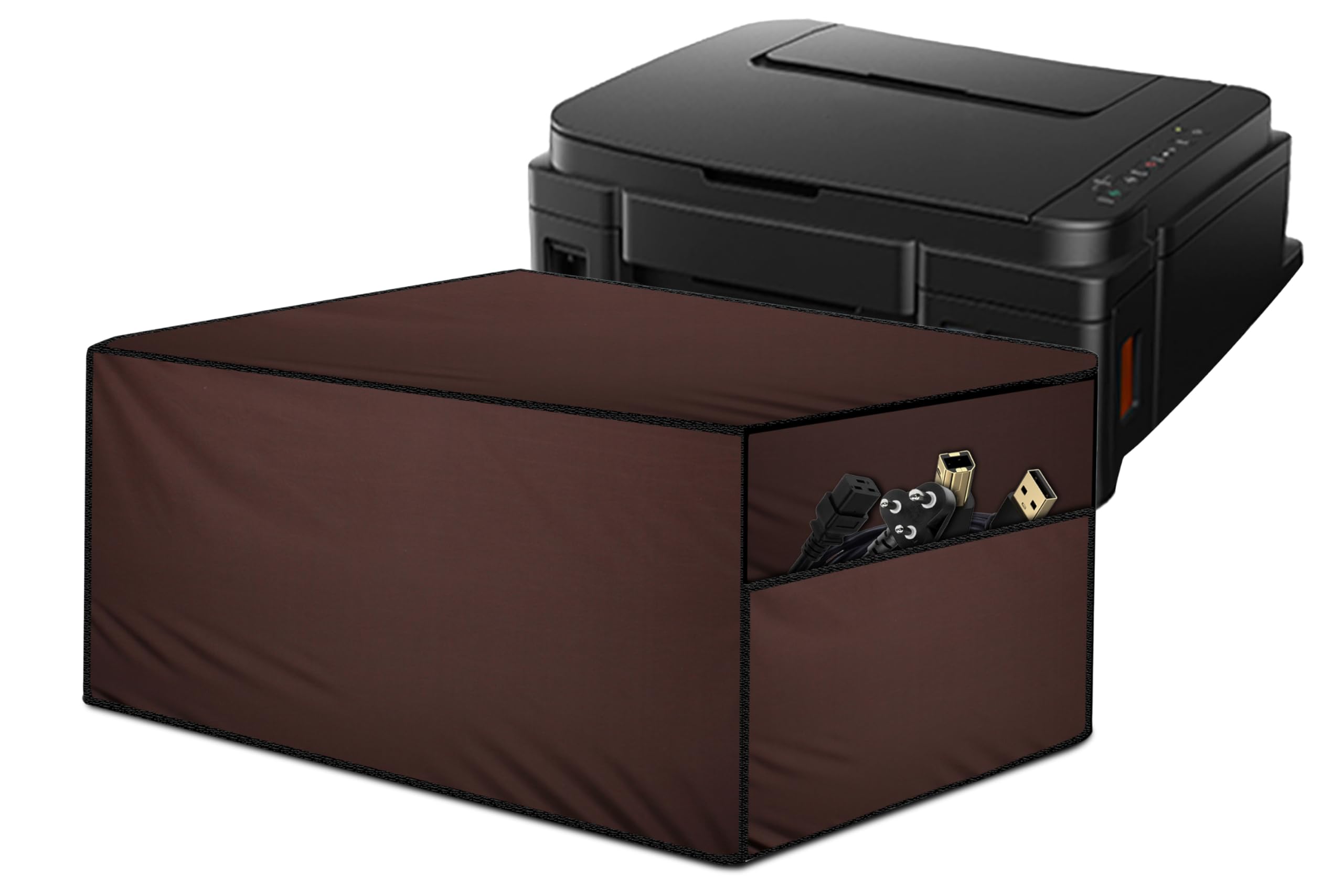 Stylista Waterprood and Dustproof Printer Cover Suitable for Epson Cost-Effective L4360, Coffee, Polyester-image-11