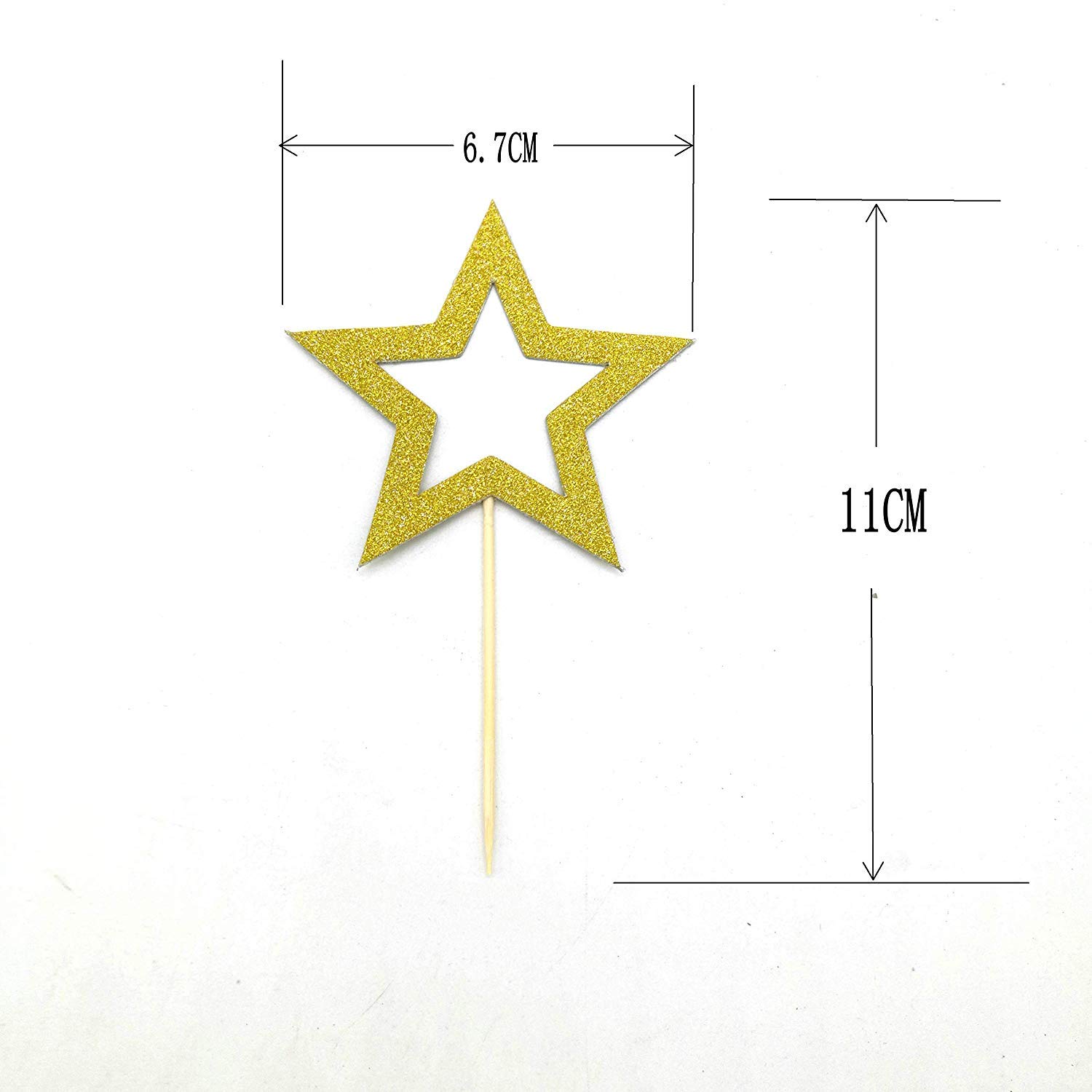 Buy Gold Star Cupcake Toppers Star Cupcake Toppers le Little Star