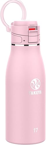 Takeya Traveler - Taza de café aislada, tapa a prueba de fugas, sin BPA, 17 onzas, color rubor