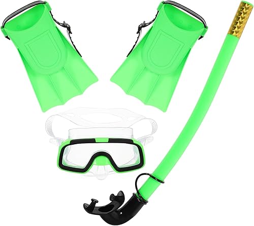 STOBAZA Snorkel Set Lightweight Breathing Tube Mask for Swimming Snorkeling Gear with Wide Field of View Portable and Easy to Wear for Beginners and