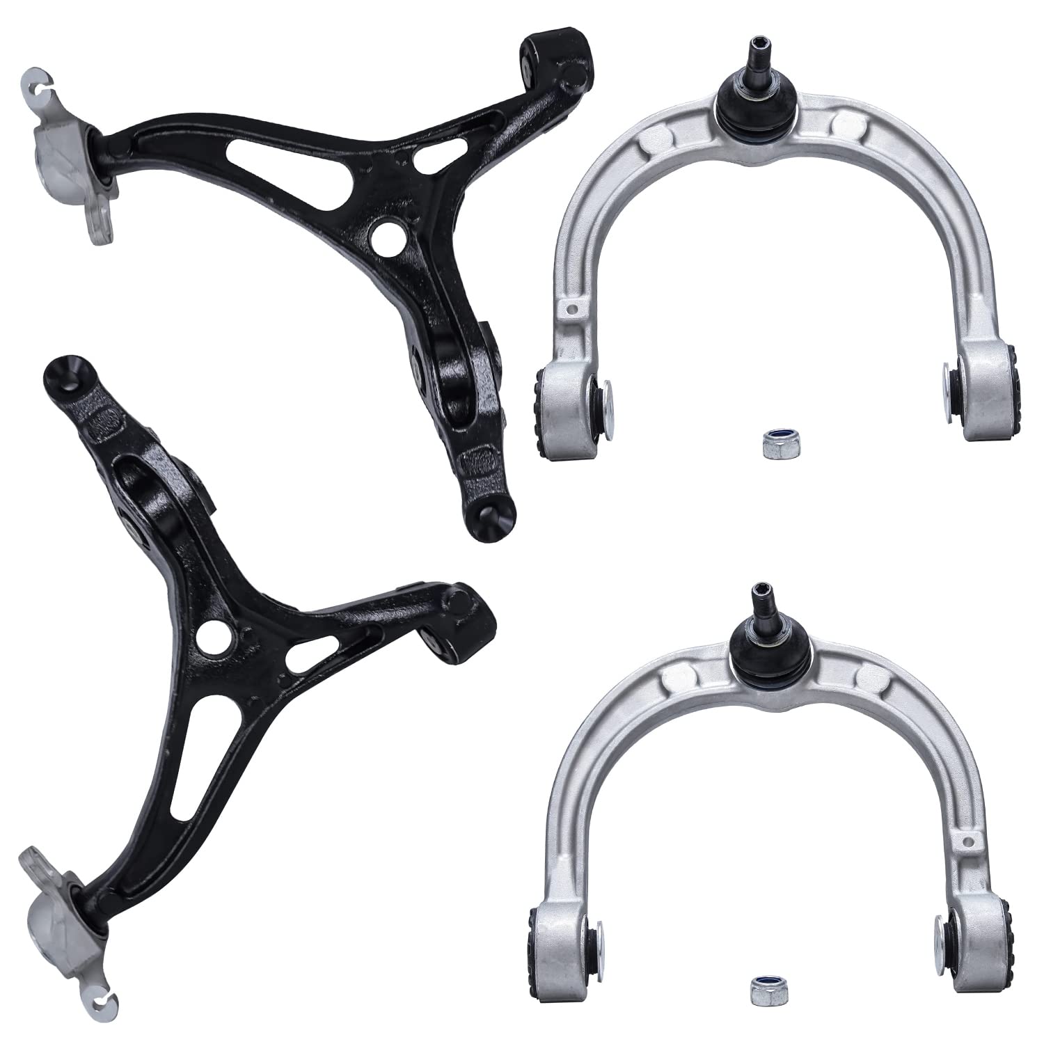 Detroit Axle - 4pc Front End Control Arms Kit for Mercedes-Benz 2 Lower 2