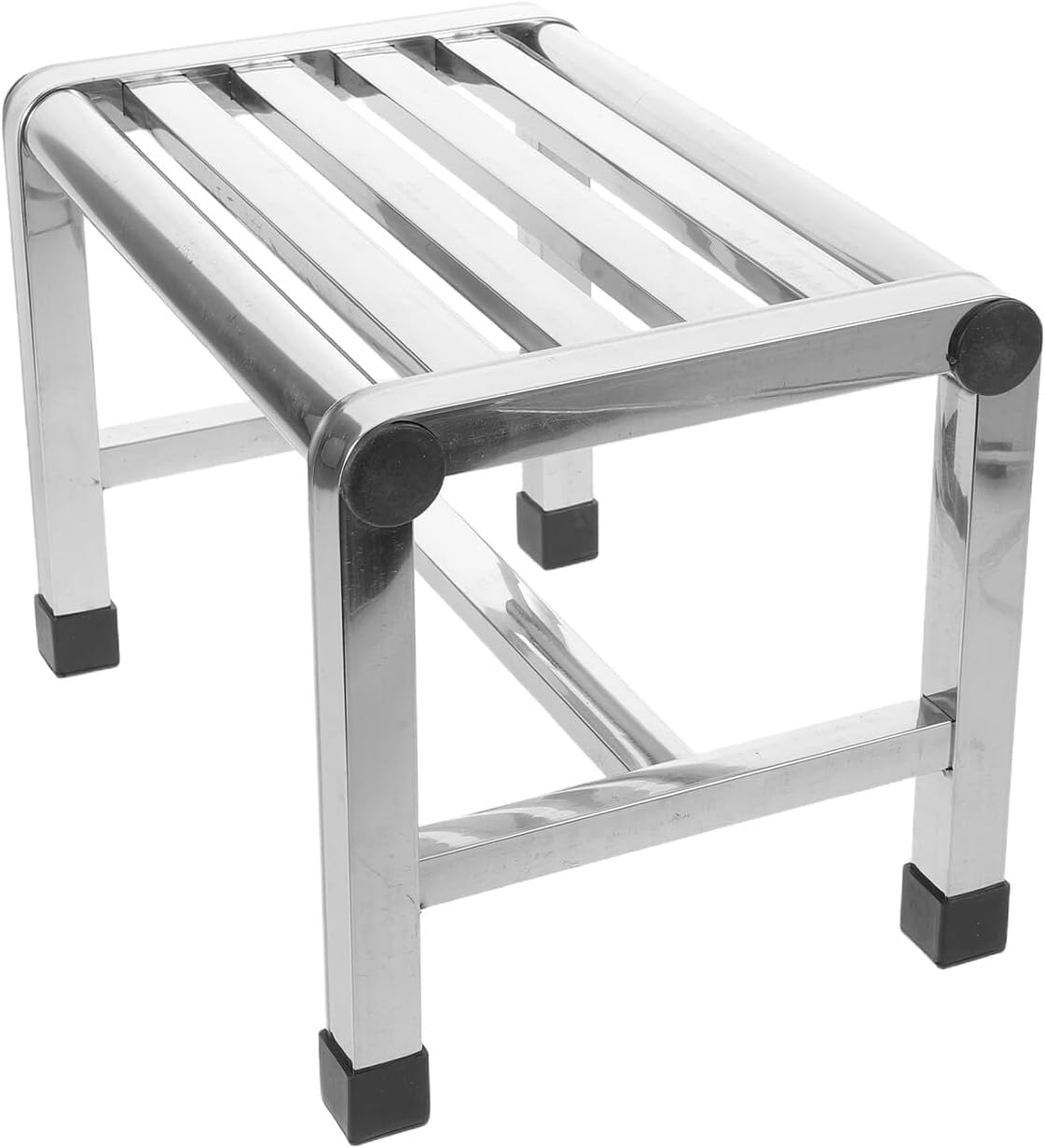 Tabouret de douche en acier inoxydable avec assise antidérapante pour la salle de bain