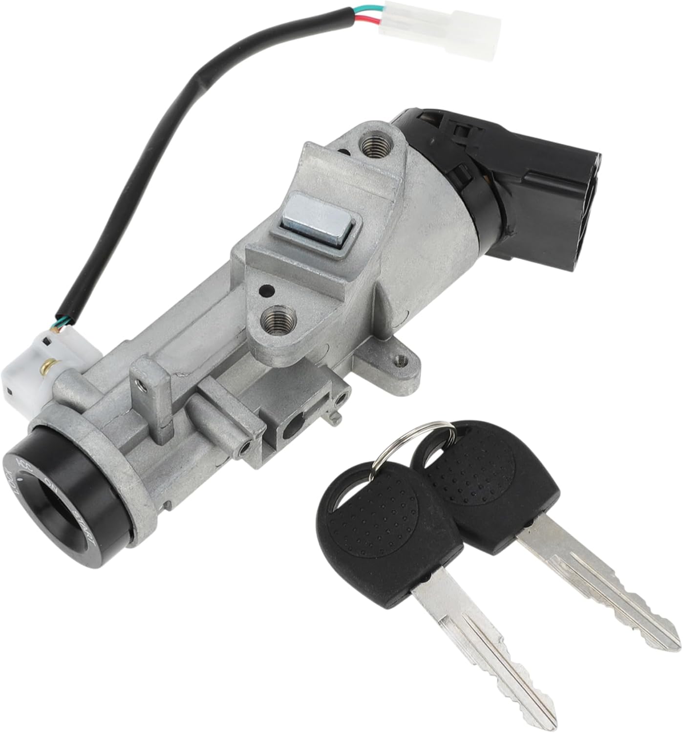 Motoforti No.96261298/96414708 Ignition Lock Cylinder for Chevrolet Aveo 2004-2011 for Pontiac G3 2010 Ignition Switch Cylinder Barrel Lock with 2 Key Set