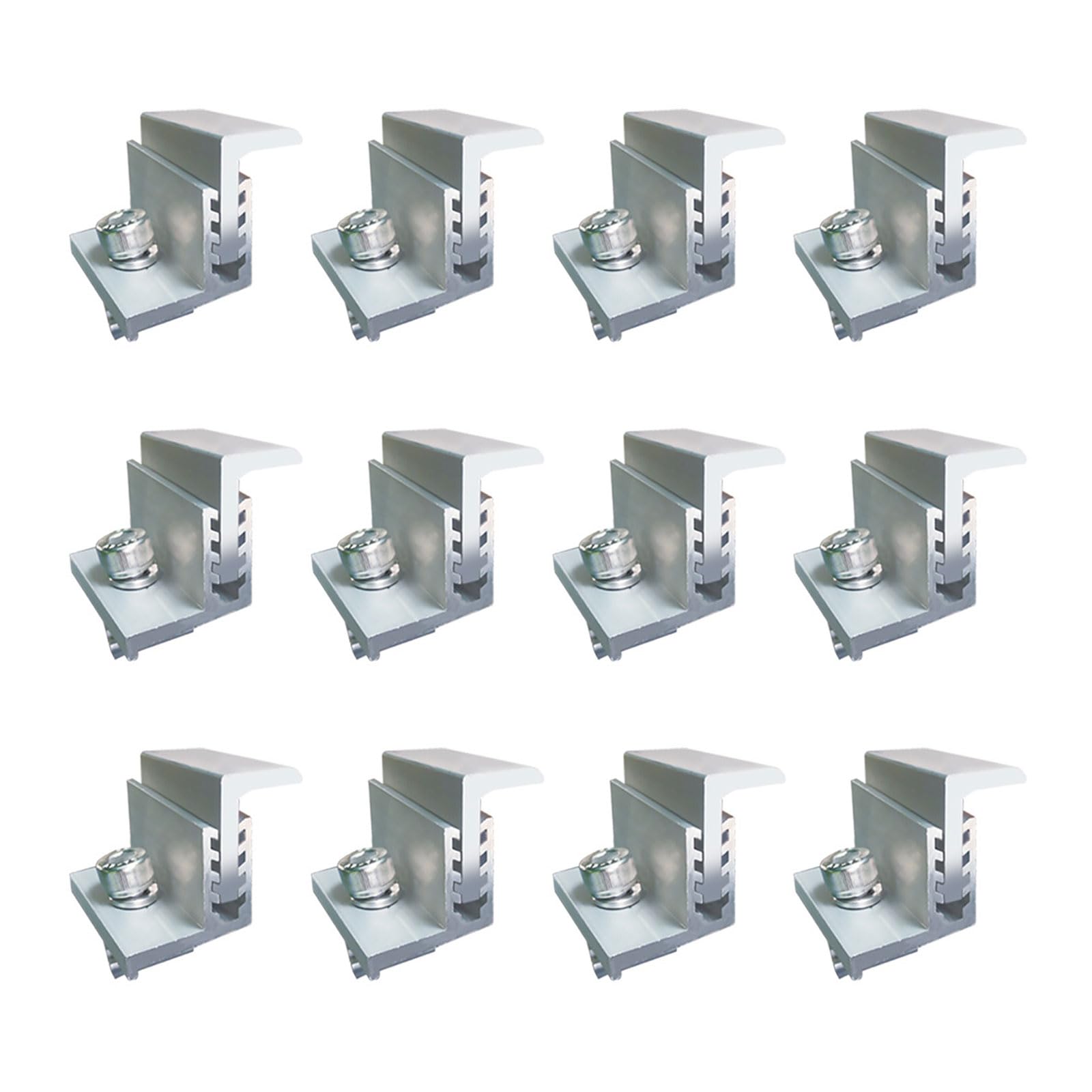 End Clamp Adjustable Solar Panel Mounting Bracket Clamp Wide Photovoltaic for Solar Panel Systems End