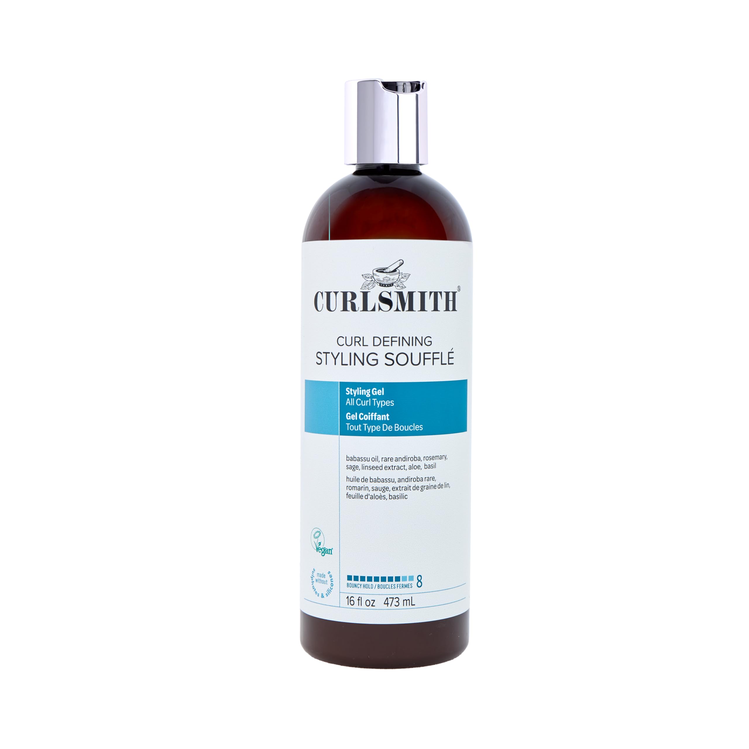 Curlsmith Curl Defining Styling Soufflé - Vegan Medium Hold Styling Gel for Wavy, Curly and Kinky Hair (474ml)