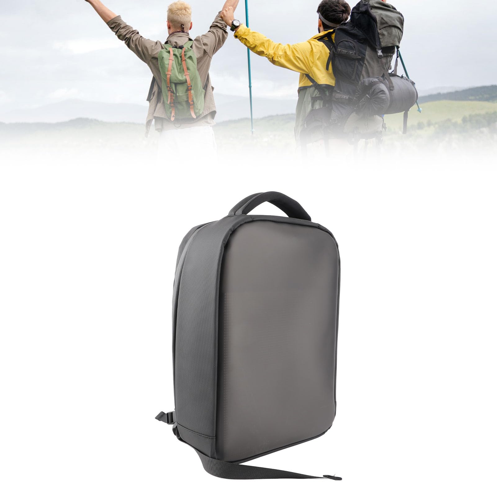 Zaino per Moto con Programmazione a LED con Schermo a LED Personalizzabile, Resistente All'acqua, Spaziosa Borsa per Laptop 16 Pollici per Campeggio e Studio