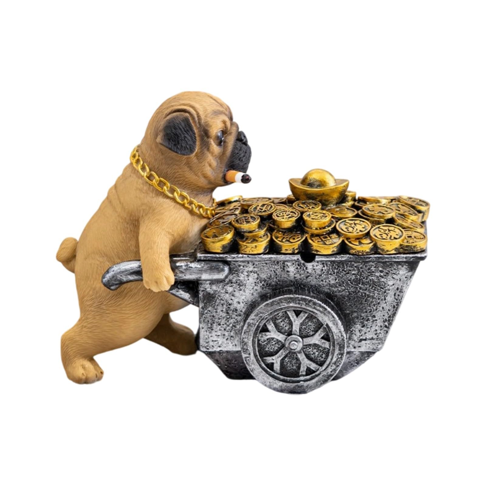 Ashtray with Ashes Containment Design Resin for Indoor Outdoor Use Artistic Resin Home Decors
