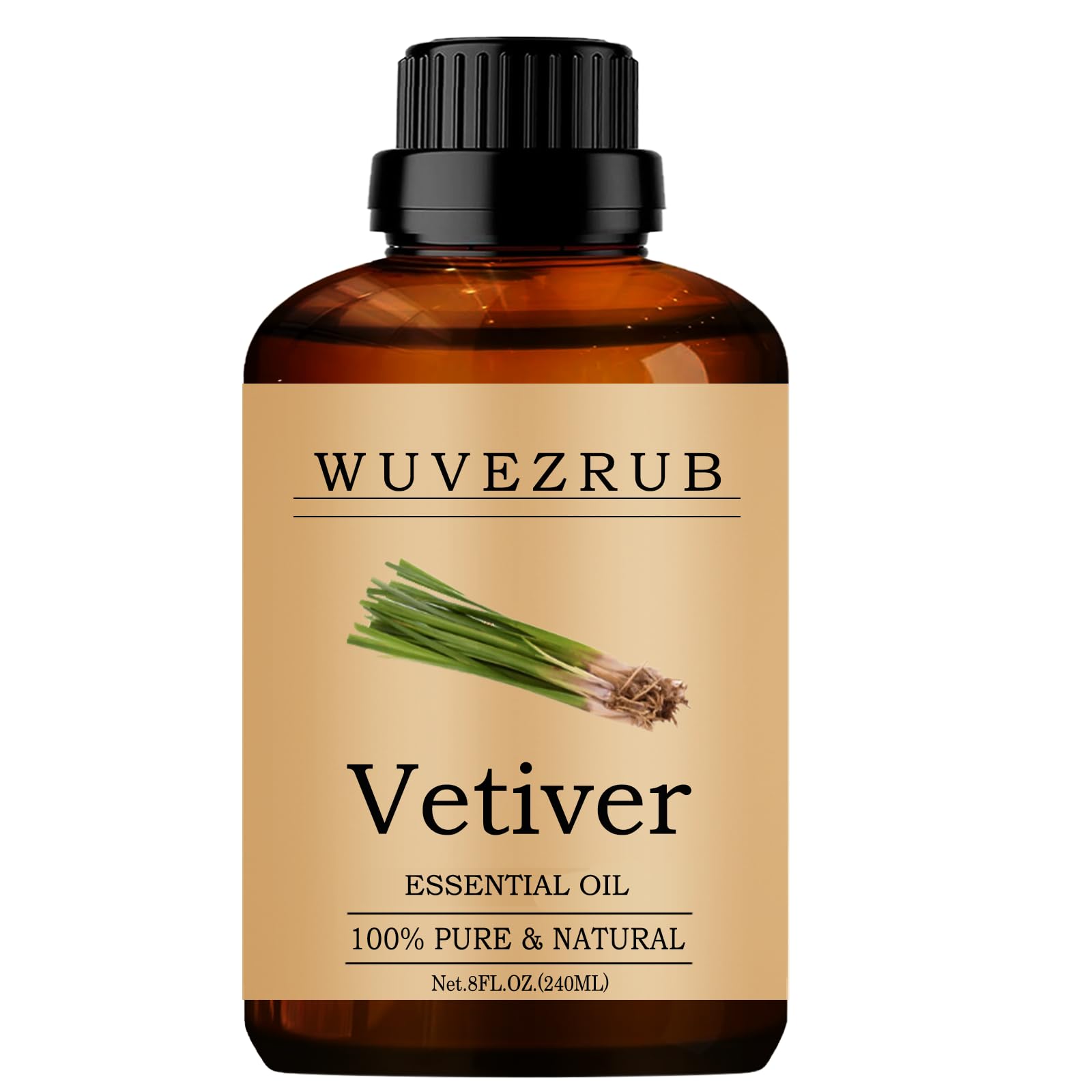 Vetiver Essential Oil 240ml for Diffuser, DIY & Home Spa