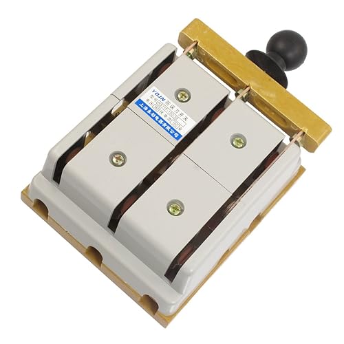 uxcell a12071600ux0079 Interruptor de cierre de seguridad de freno eléctrico de doble tiro de 3 polos, 380 V, 100 amperios