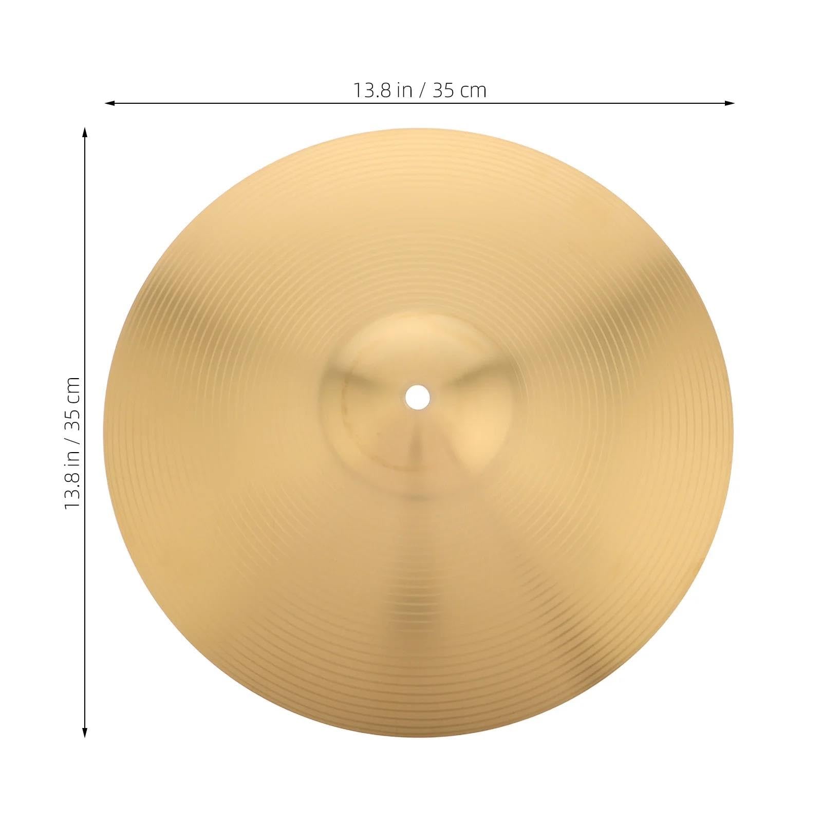 Becken Jazz Alloy Drum Cymbal 14 Zoll Clear Bright Tone Multi Use Crash Ride Splash Set Zubehör Ersatz