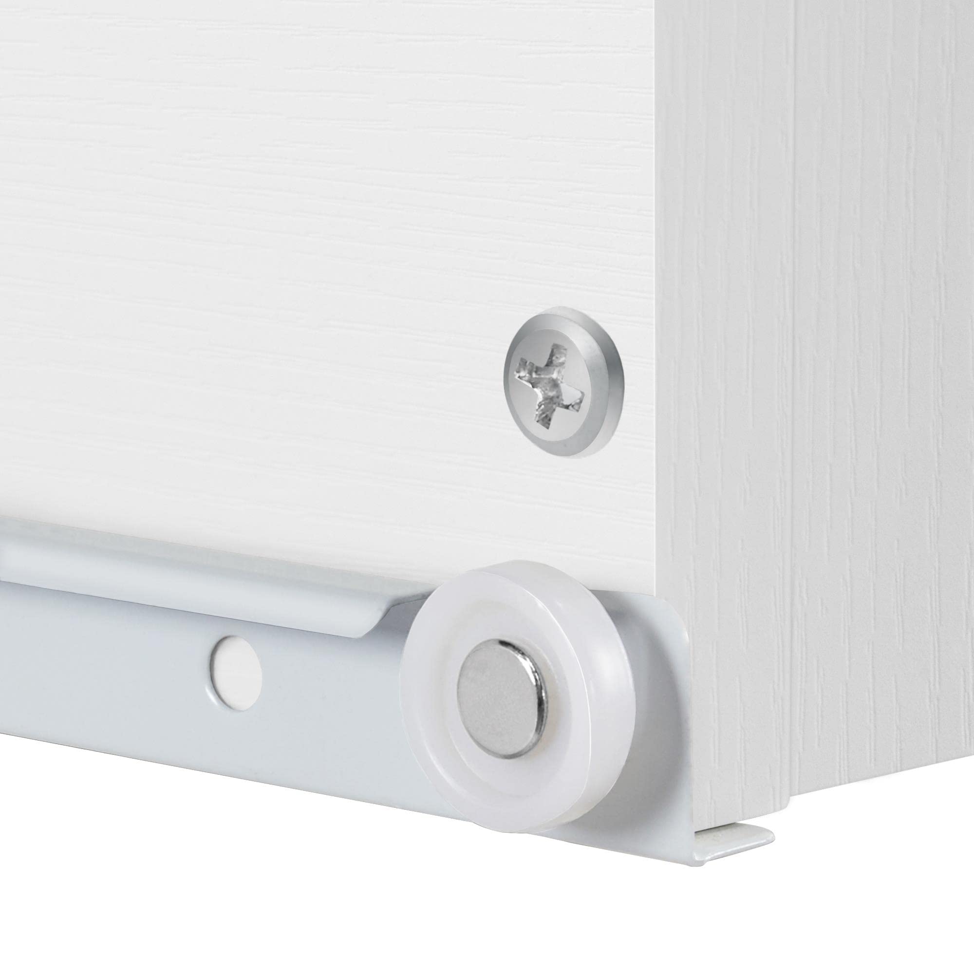 Yaheetech Comodino Camera da Letto Comodino Bianco con 3 Cassetti Cassettiera in Legno MDF Mobile da Letto Portaoggetti 60 x 40 x 35 cm
