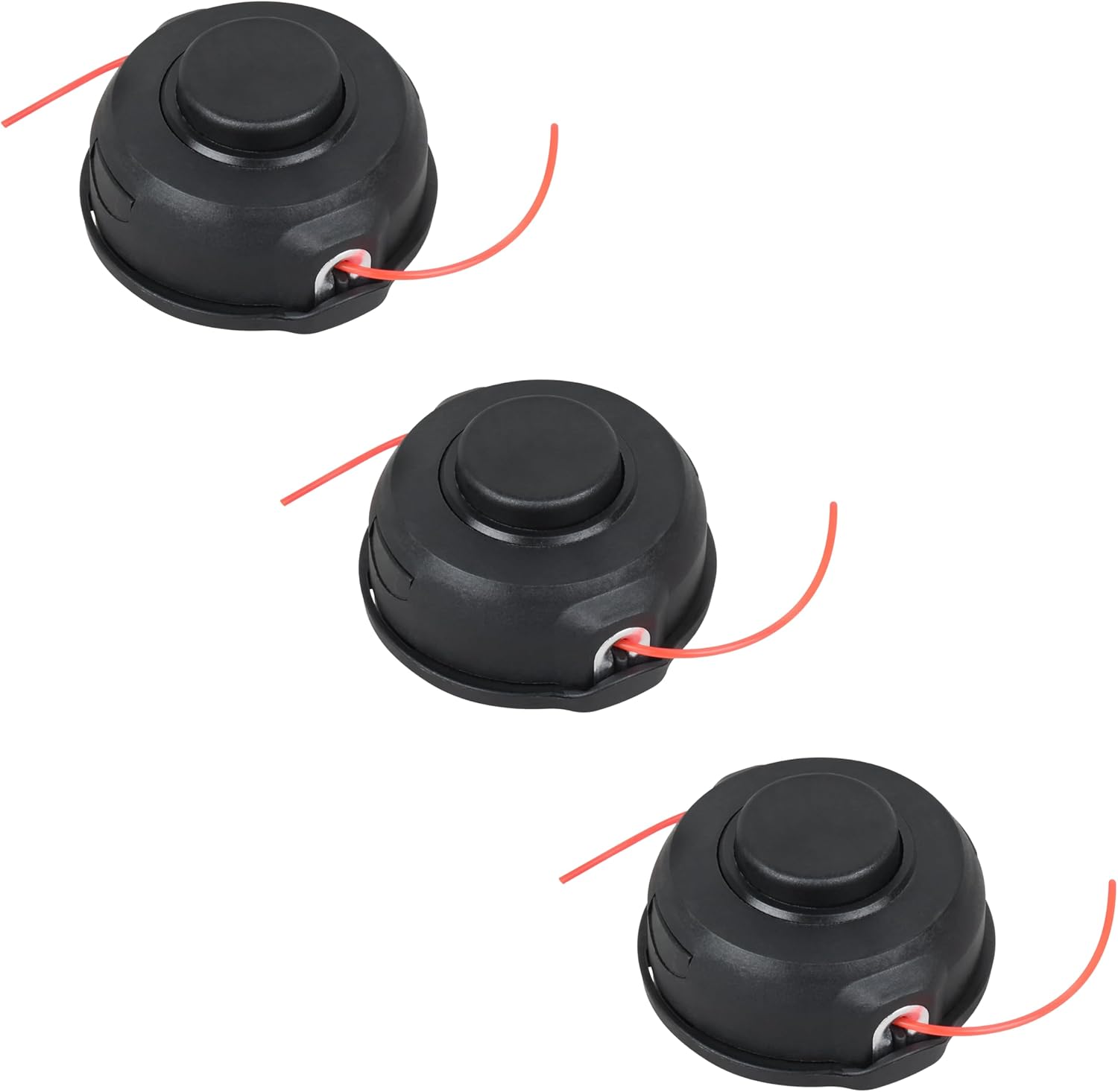 3 Pack 198386-5 Bump & Feed Trimmer Head for Makita XRU11Z XRU12 XRU04Z M8 X 1.25 LH Trimmers