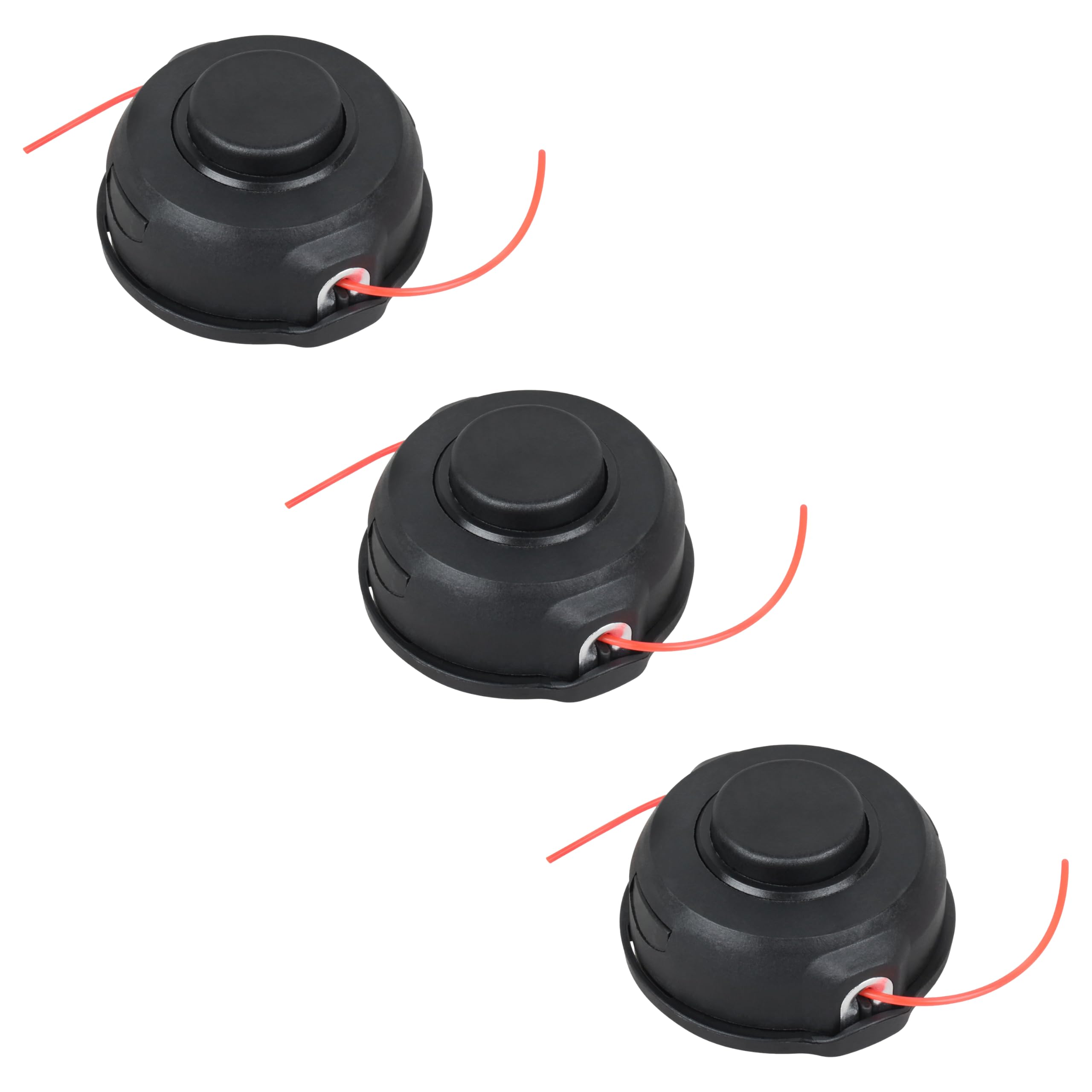 buccilly 3 Pack 198386-5 Bump & Feed Trimmer Head for Makita XRU11Z XRU12 XRU04Z M8 X 1.25 LH Trimmers