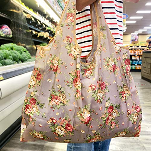 Image of allydrew Large Foldable Tote Nylon Reusable Grocery Bag