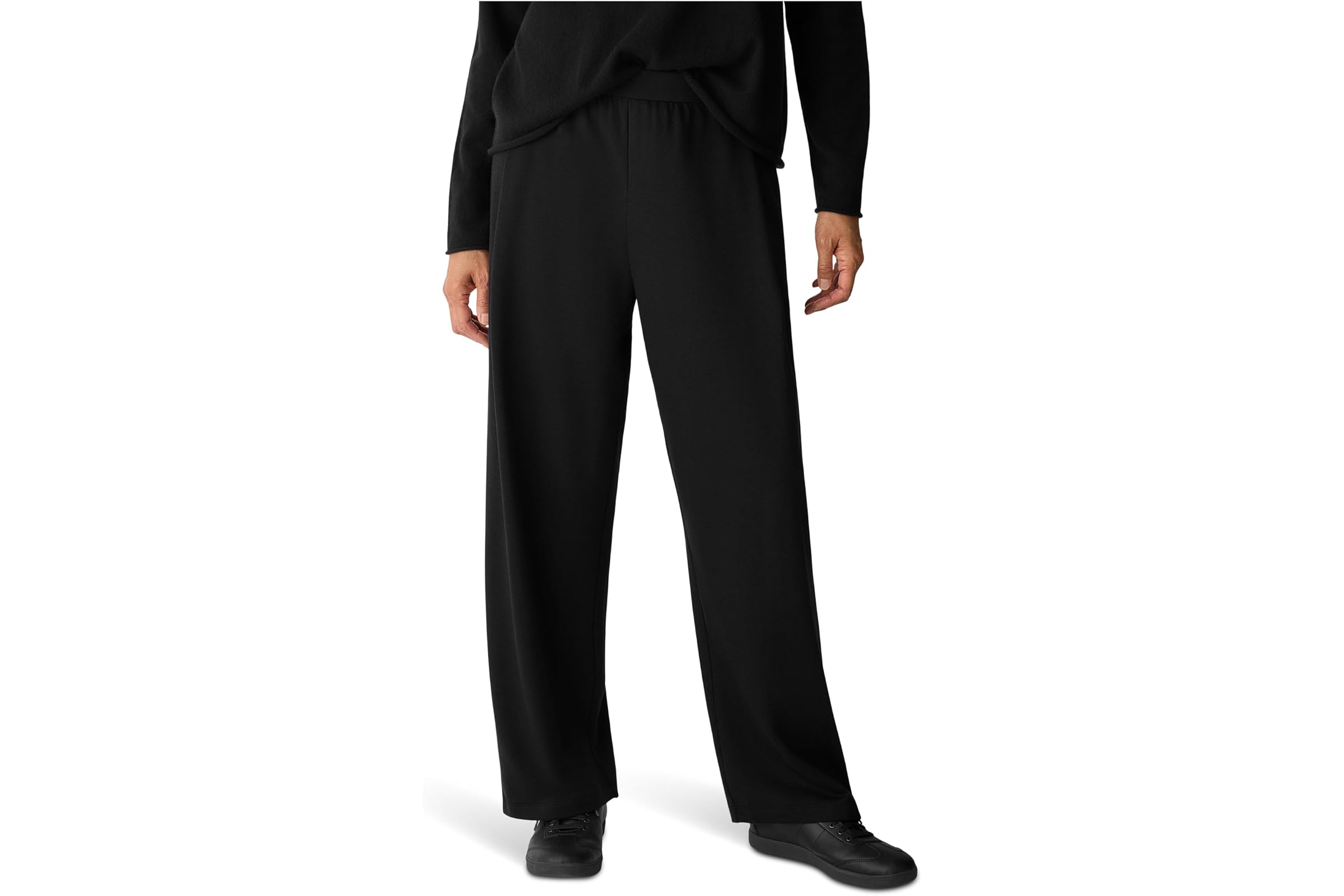 Брюки Eileen Fisher Cozy Brushed Terry Hug Straight Ankle Pleated Pant