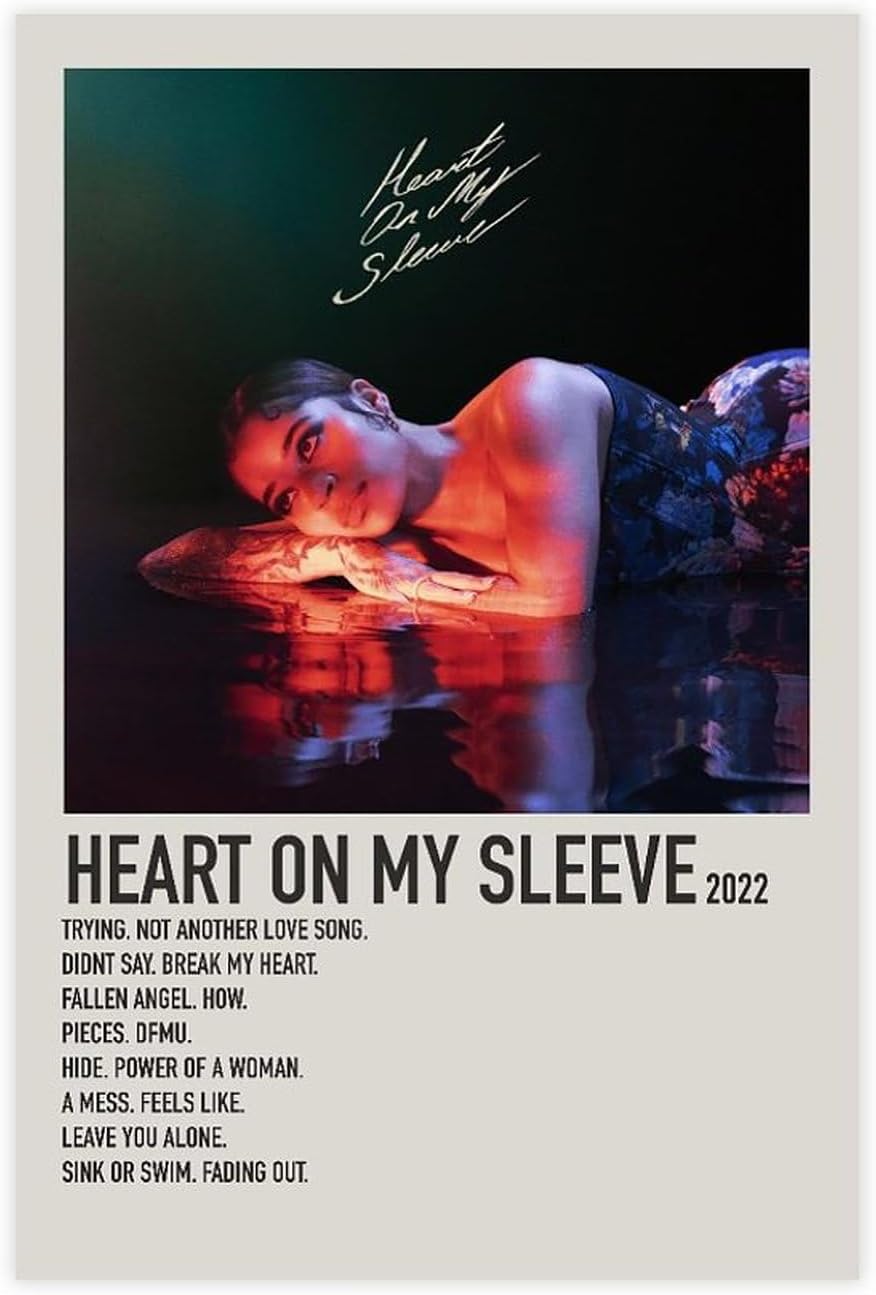 TONFON Ella Mai Heart on My Sleeve 2022 Music Album Cover Poster Canvas Poster Bedroom Decor Sports Landscape Office Room Decor Gift Unframe-style 08x12inch(20x30cm)