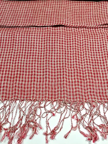 Image of Shanlin Unisex Natural Color 100% Linen Scarves for Men and Women