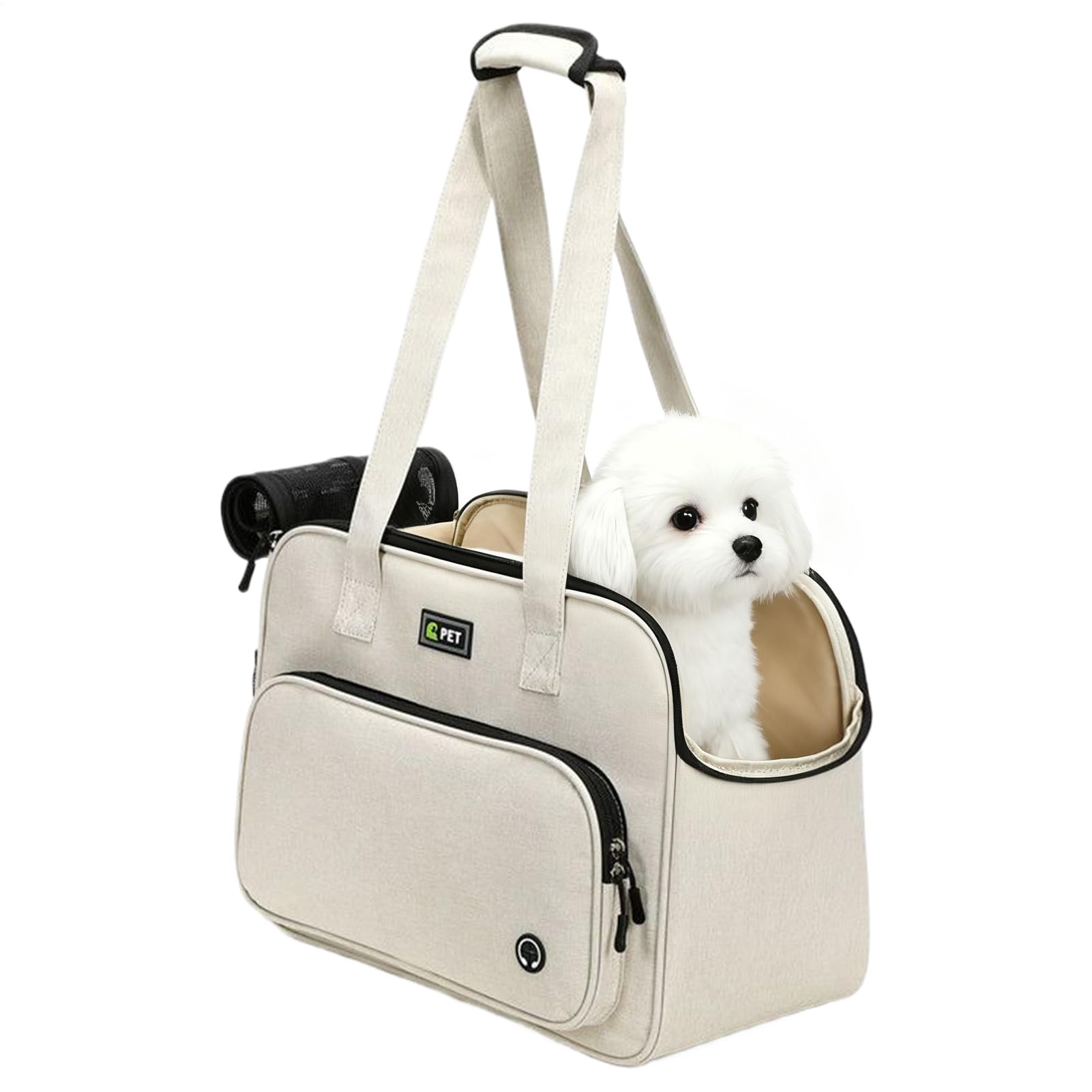 Bolsa de transporte para perros - Bolsa de transporte suave con grandes compartimentos - Cómoda bolsa de transporte para perros pequeños | Para compras diarias, paseos, parque, excursiones, viajes