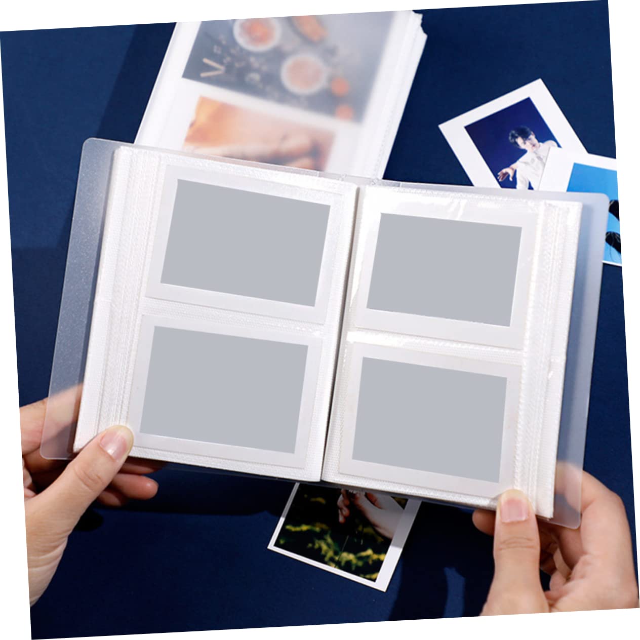 ABOOFAN 2sets Creative Photo Album Storage for Instant Photos Transparent Sleeves for Pictures Business Cards and Memorabilia for Home Office and 2pcs*2