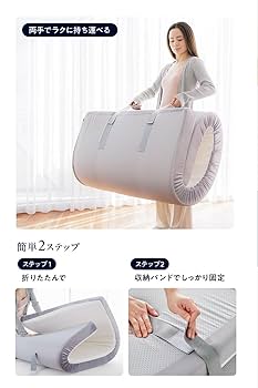 HUGMIN® ハグミン マットレス　高反発 HUGMIN ハグミン 高反発 マットレス ごろ寝マット 幅60x奥行195x