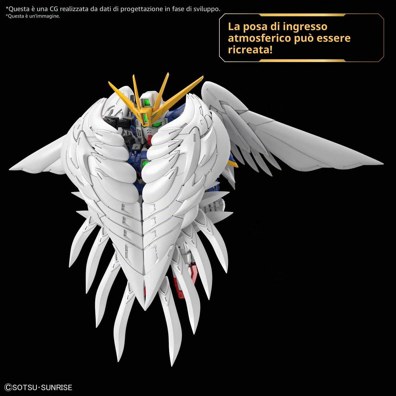 BANDAI SPIRITS MGSD Mobile Suit Gundam W Endless Waltz Wing Gundam Zero EW Modello in plastica codificata a colori
