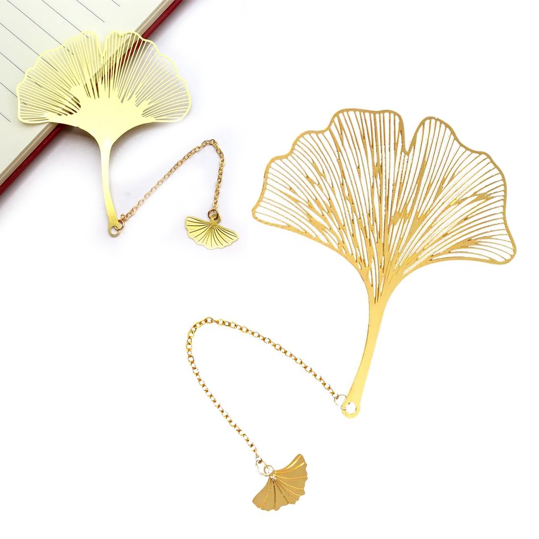 Neoreser 3 Pezzi Segnalibro Metallo Segnalibri Ciondolo, Segnalibro A Forma Di Foglia E Fiore, Regali Unici Per Bambini/Studenti/Insegnanti E Amici Da Leggere