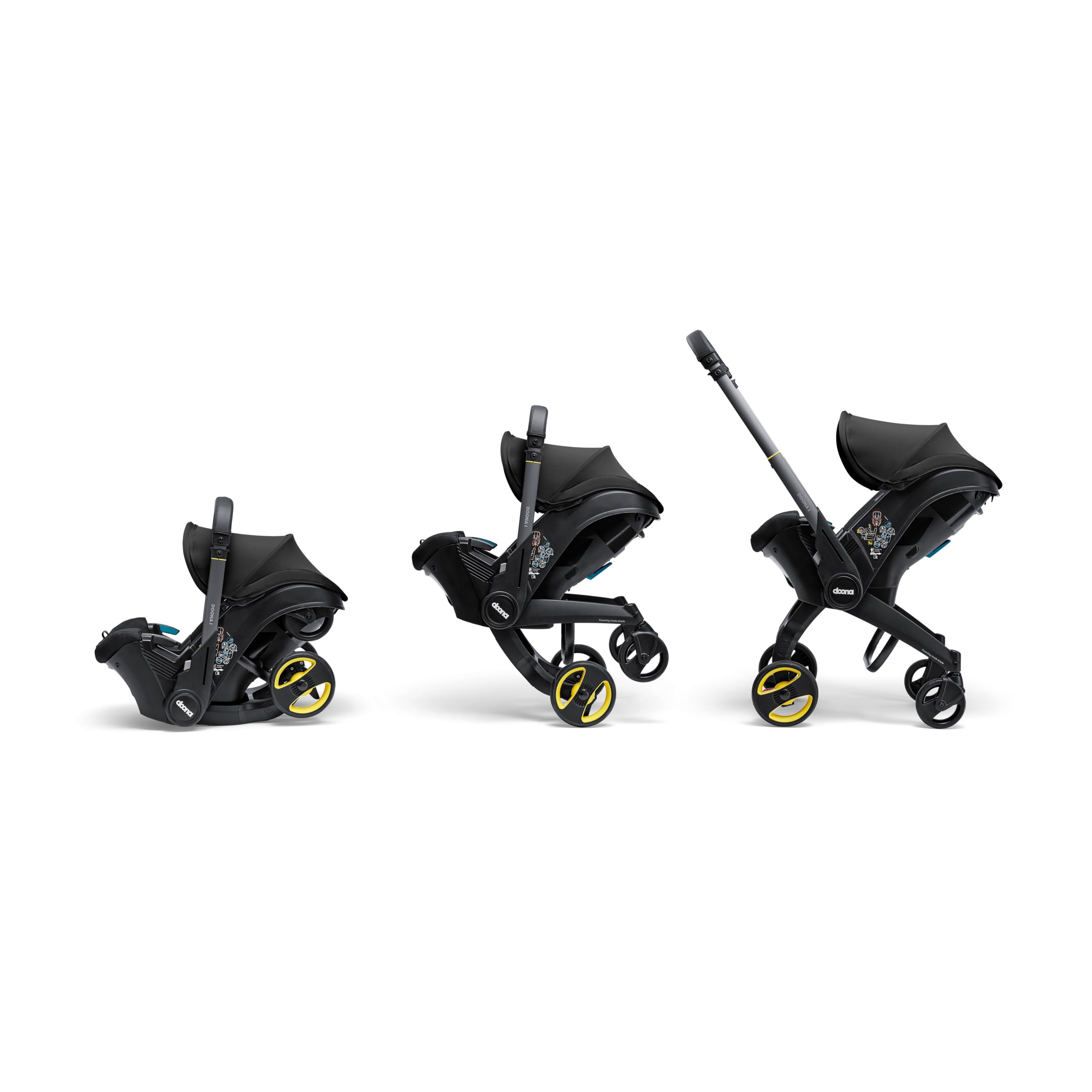 Carritos con capazos marca DOONA. Modelo DOONA I NITRO BLACK