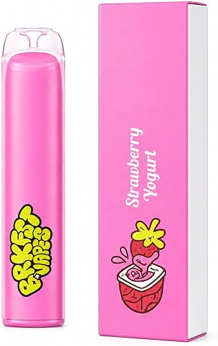 BRKFST Strawberry Yogurt Disposable Vape 1000 Puffs, 5% Nicotine, E-cigarettes Smoking