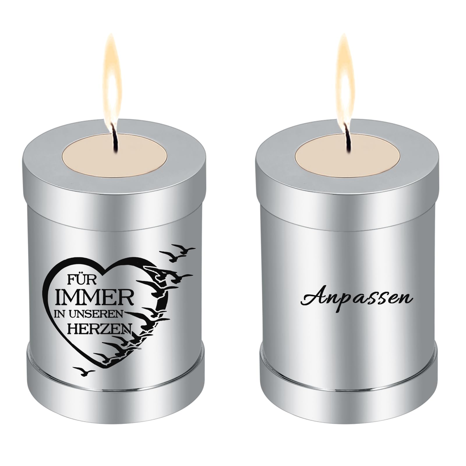 QGJNSGC Small Urn for Human Ashes Cremation Ashes Storage Keepsake Candle Holder Funeral Memorial Ash Holder for Adult Male Dog Urn Cat Urn โ image 1