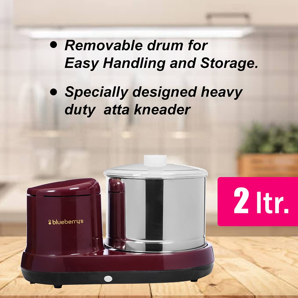 Blueberry's Wet Grinder - 2L Cherry Red -5