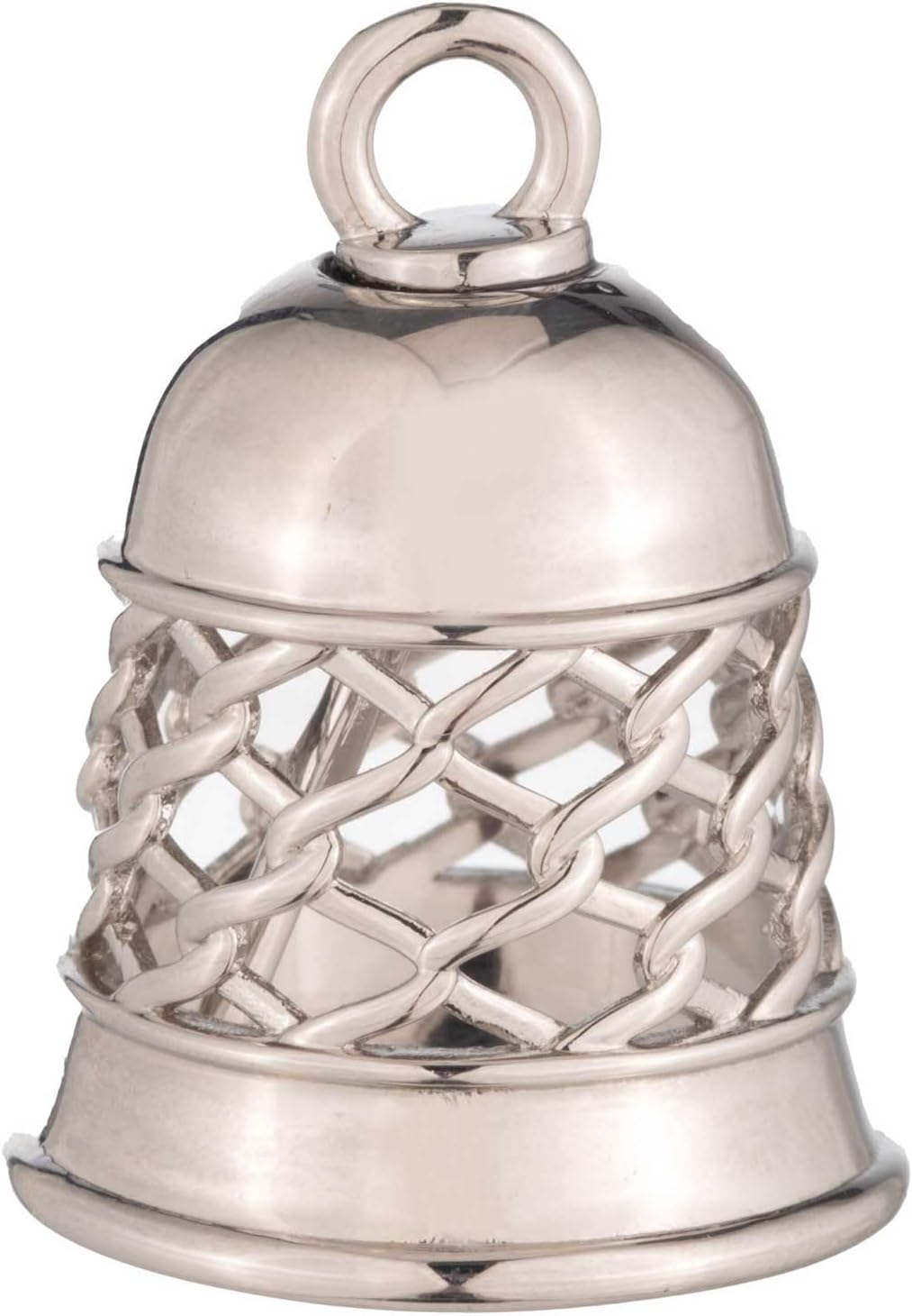 Harley-Davidson H-D Text Open Cage Design Metal Ride Bell, Silver Finish