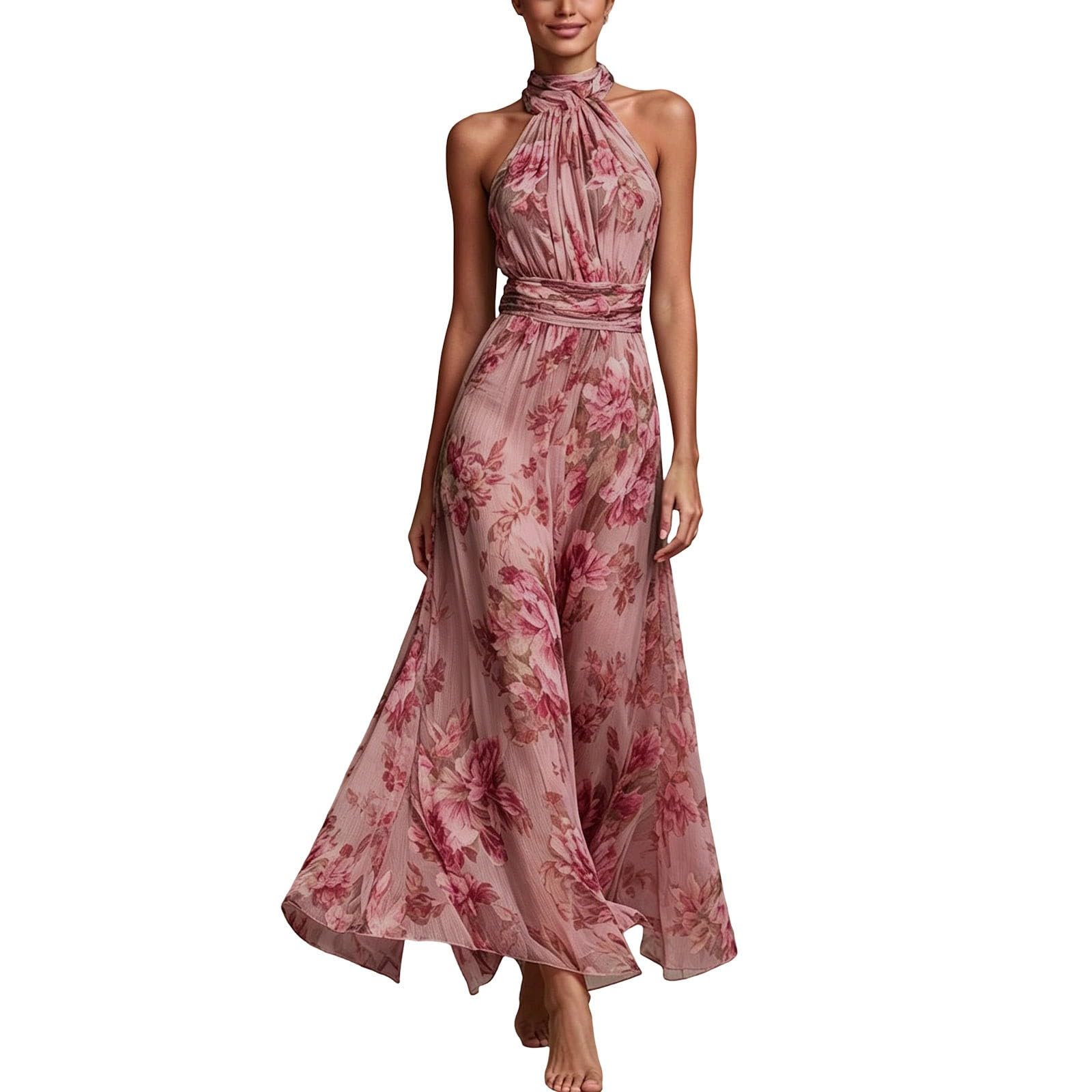 Abito da Sera da Donna - Lungo, Spalle Scoperte, da Cocktail, Motivo Floreale, Linea Ad A, in Tulle, Elegante, per Matrimonio, Maxi Abito da Ballo, Abito da Ballo, Abito da Ballo da Donna