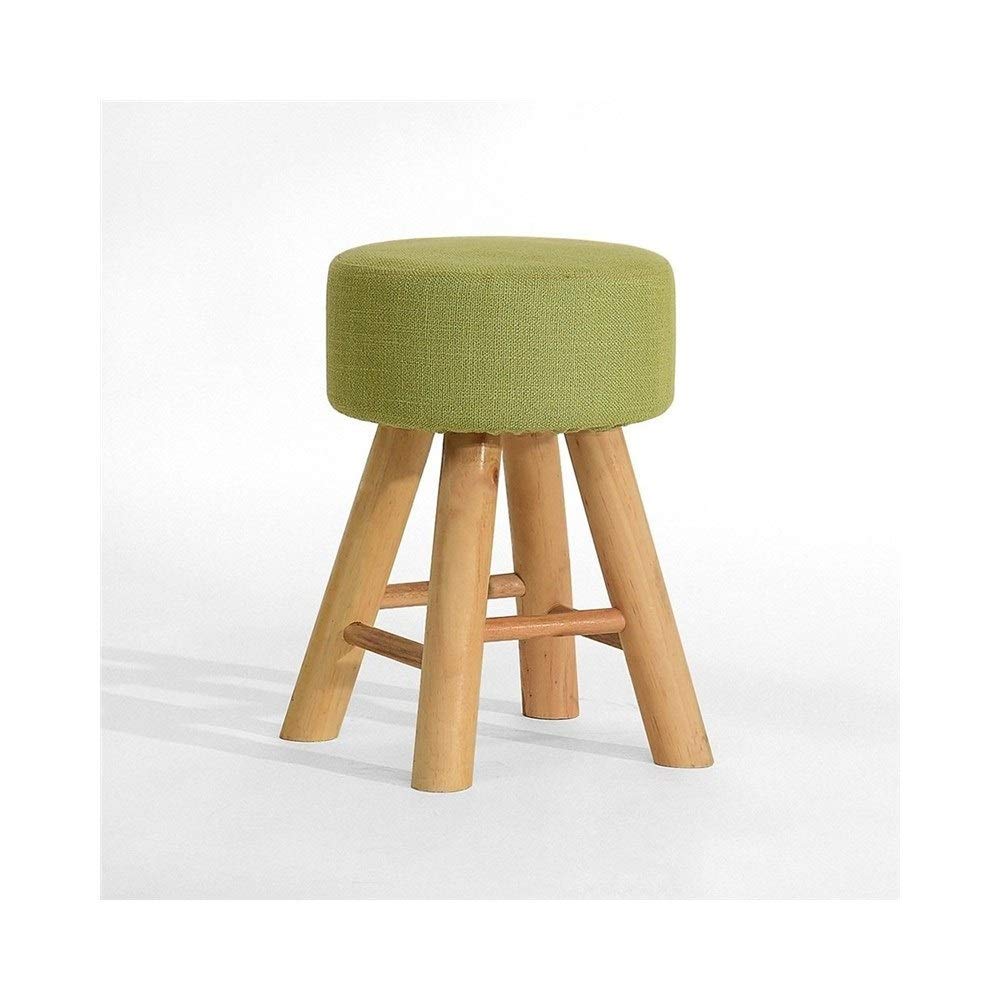 Tabouret de dressage coffre rangement bois massif pouf bas tissu salon chambre