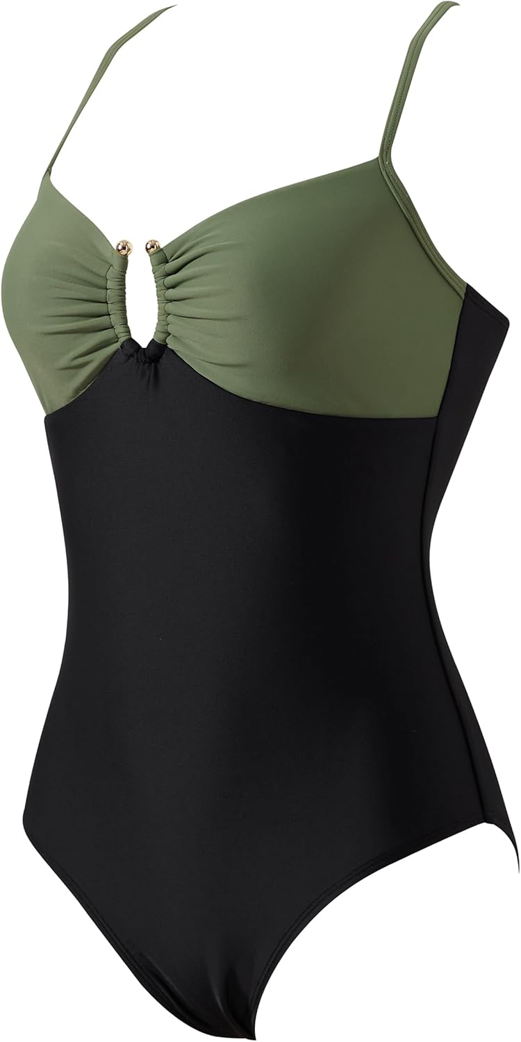 SUUKSESS Women Tummy Control One Piece Swimsuit Slimming Cut Out Bathing Suit - Image 3