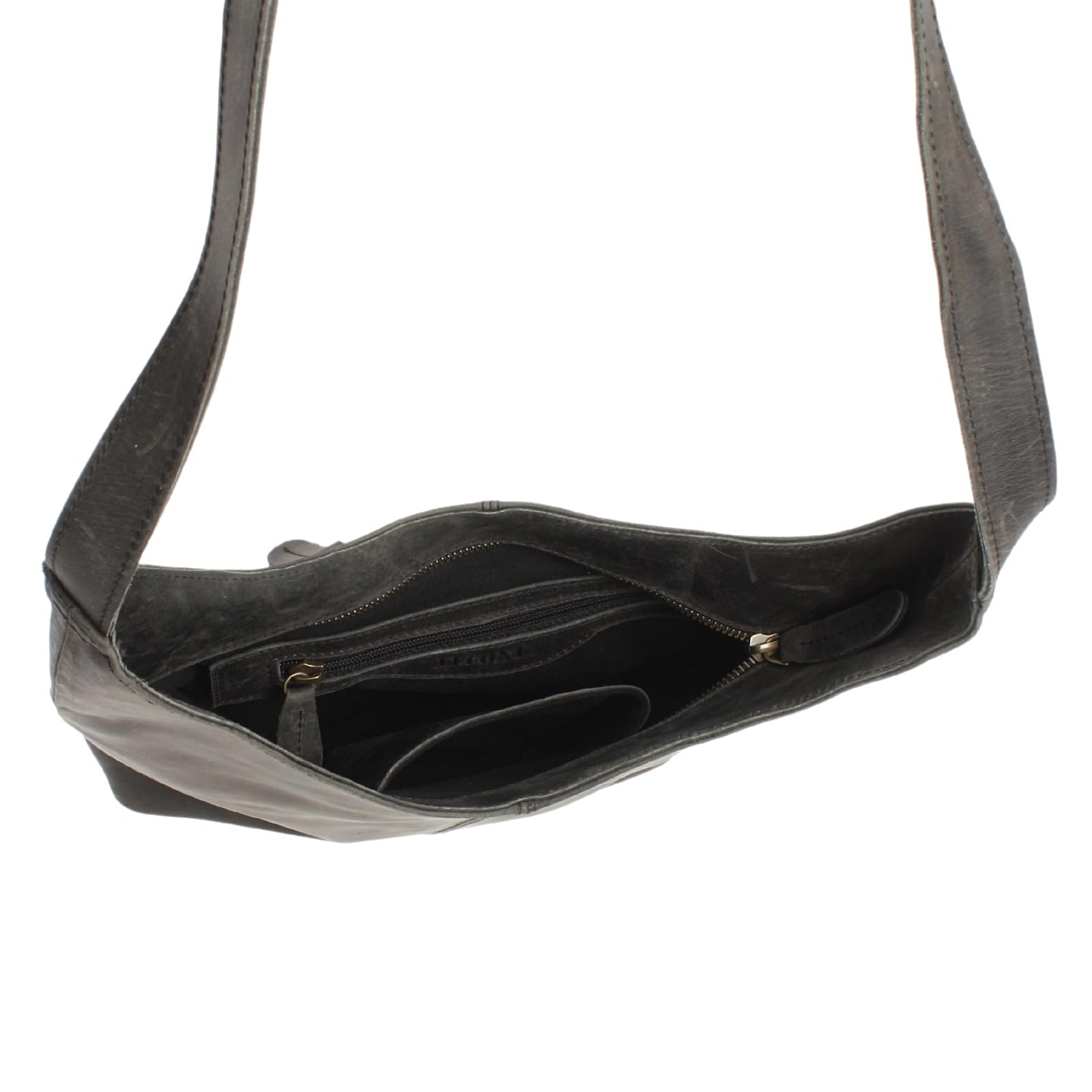 LECONI mittlere Umhängetasche Damen Schultertasche praktische Ledertasche für Frauen Beuteltasche Damentasche Shopper aus echtem Leder 30x30x9cm LE0073